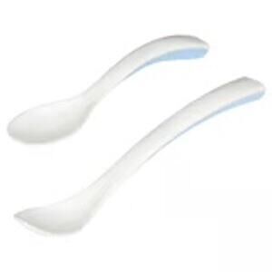 IKEA BÖRJA Feeding and Baby Spoon White/Blue Spoons Power for Mealtime Mastery